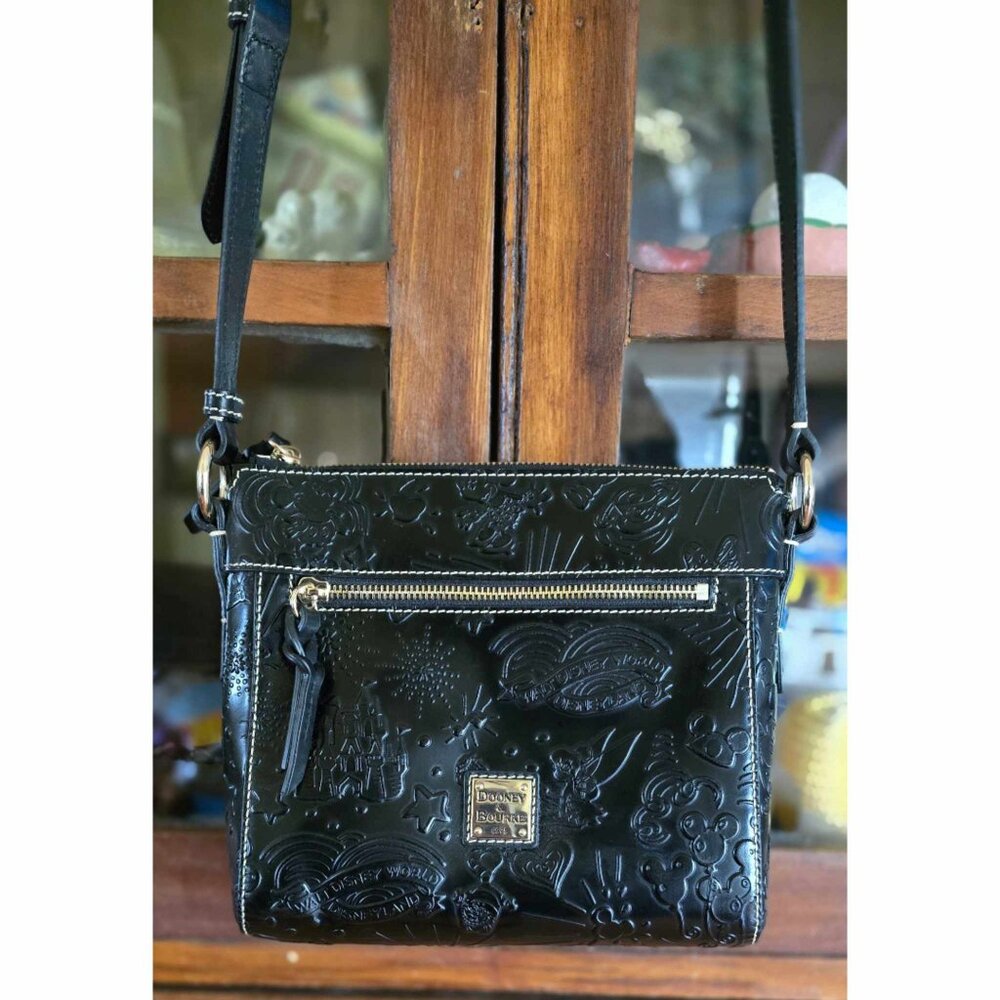 Disney for Dooney & Bourke Sketch Crossbody Bag :: Black Leather :: NWOT